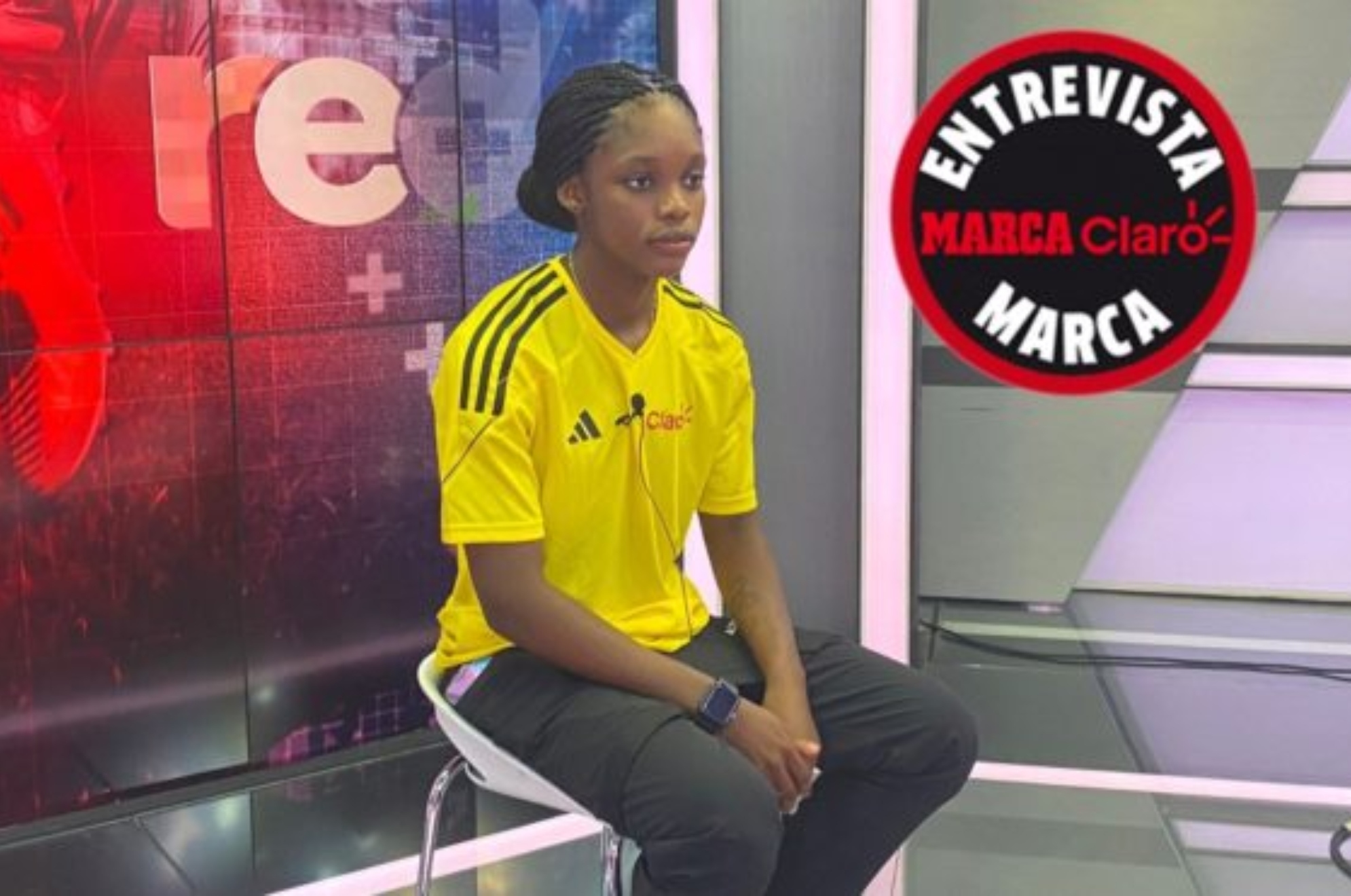 Linda Caicedo en entrevista con MARCA Claro Colombia.