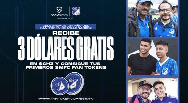 Millonarios celebra un a�o de su Fan Token