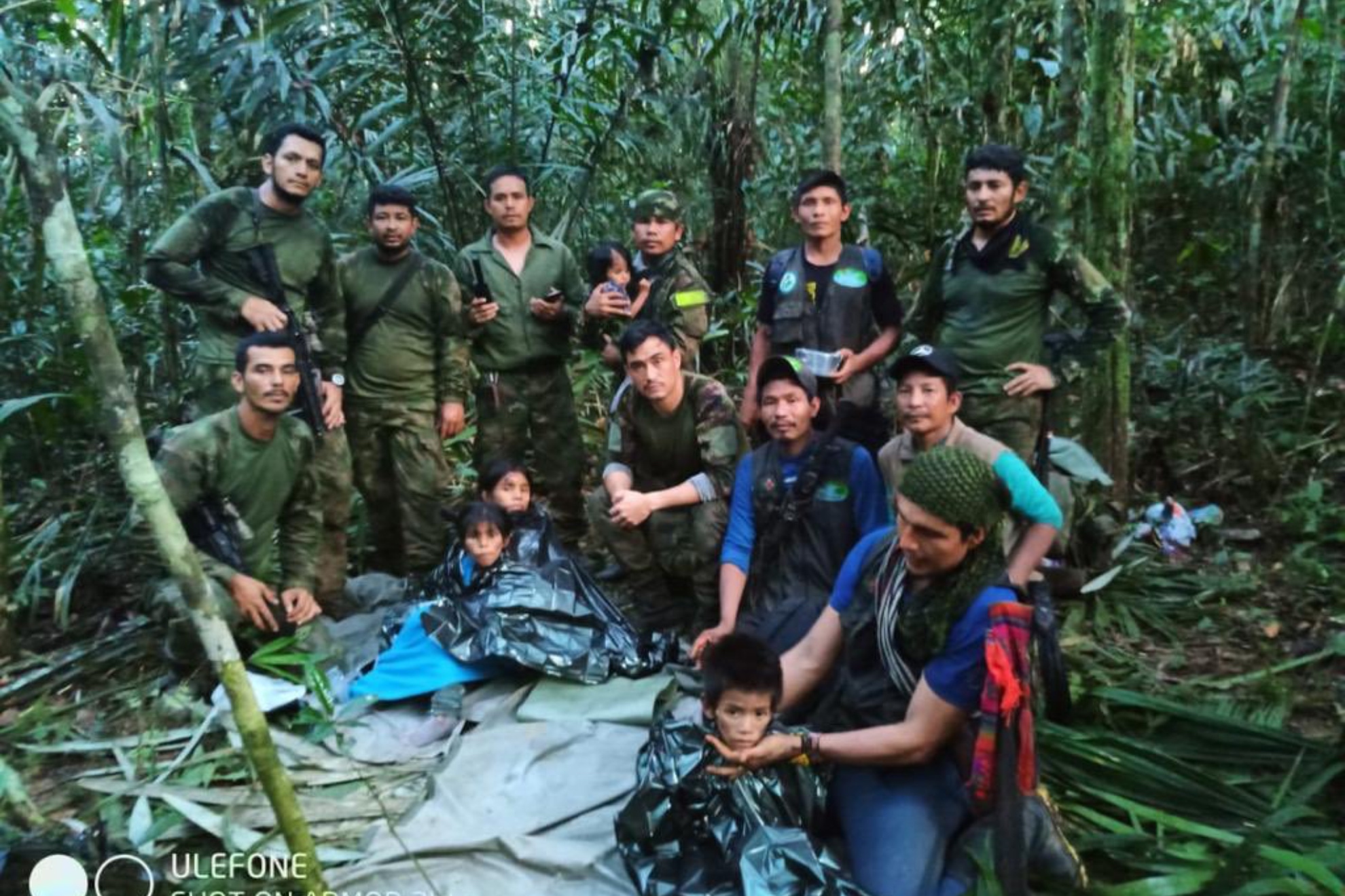 Encuentran a cuatro ni�os desaparecidos en la selva colombiana.