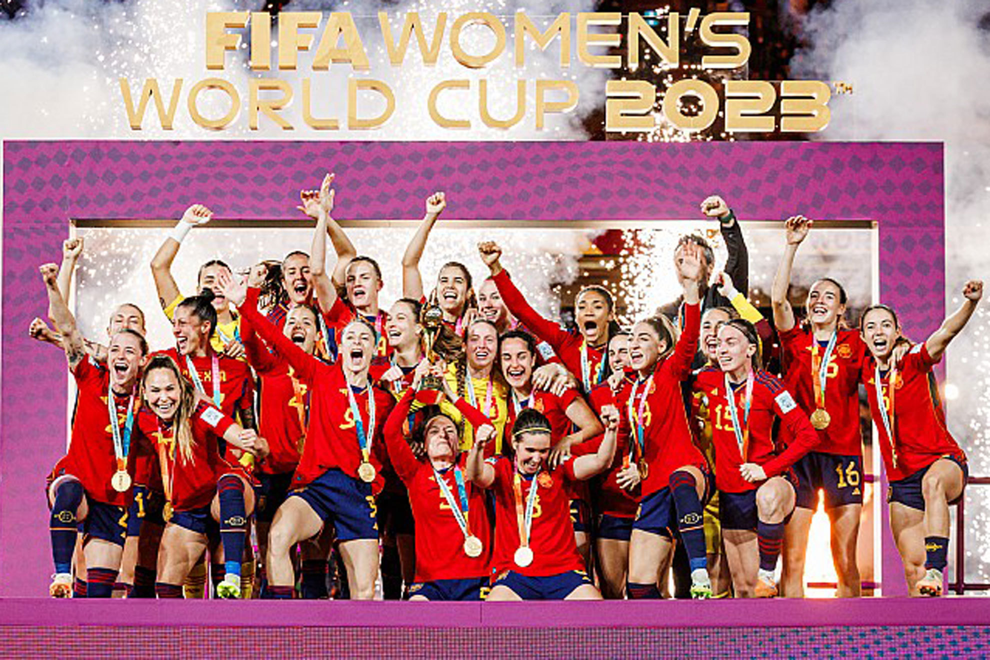 Celebraci�n de Espa�a: resumen de la fiesta de la selecci�n tras ganar el Mundial femenino