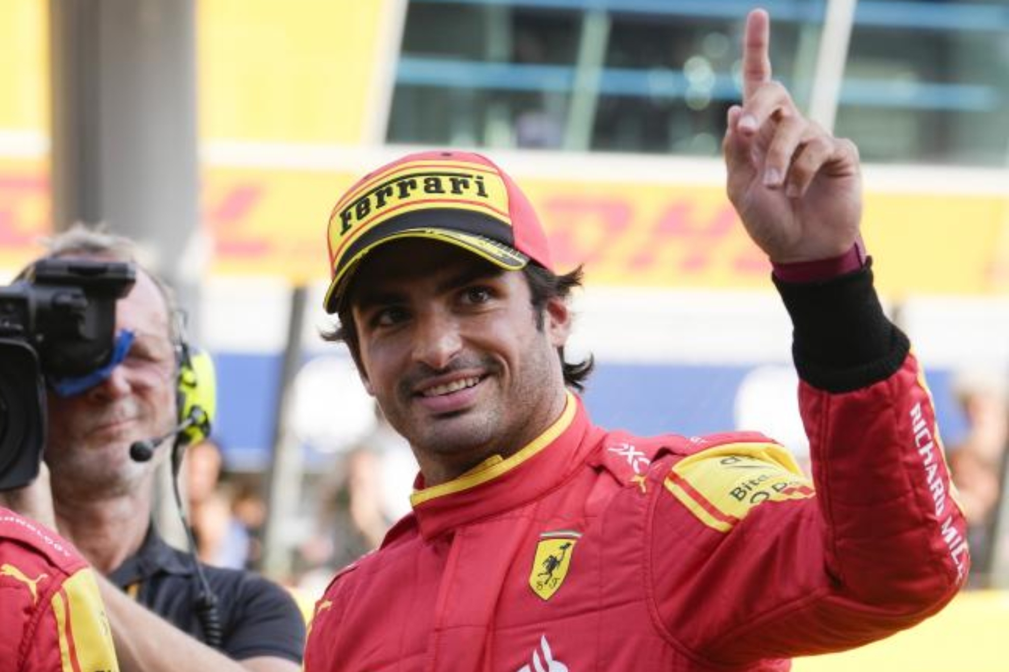 Carlos Sainz tras la sesi�n de clasificaci�n del GP de Italia
