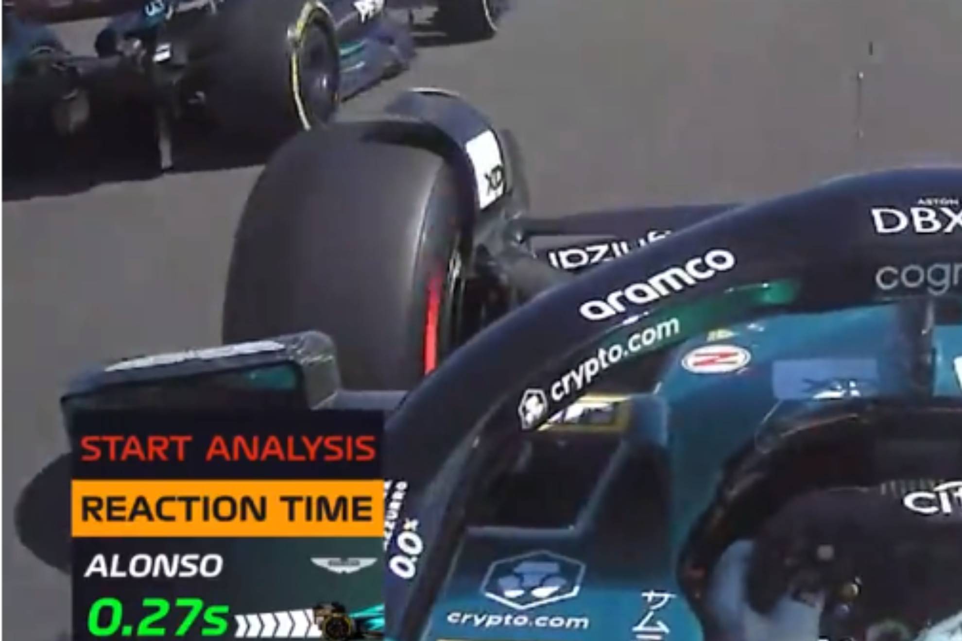 El tiempo de reacci�n, de s�lo 0.27 de Alonso, sigue causando admiraci�n en la F1