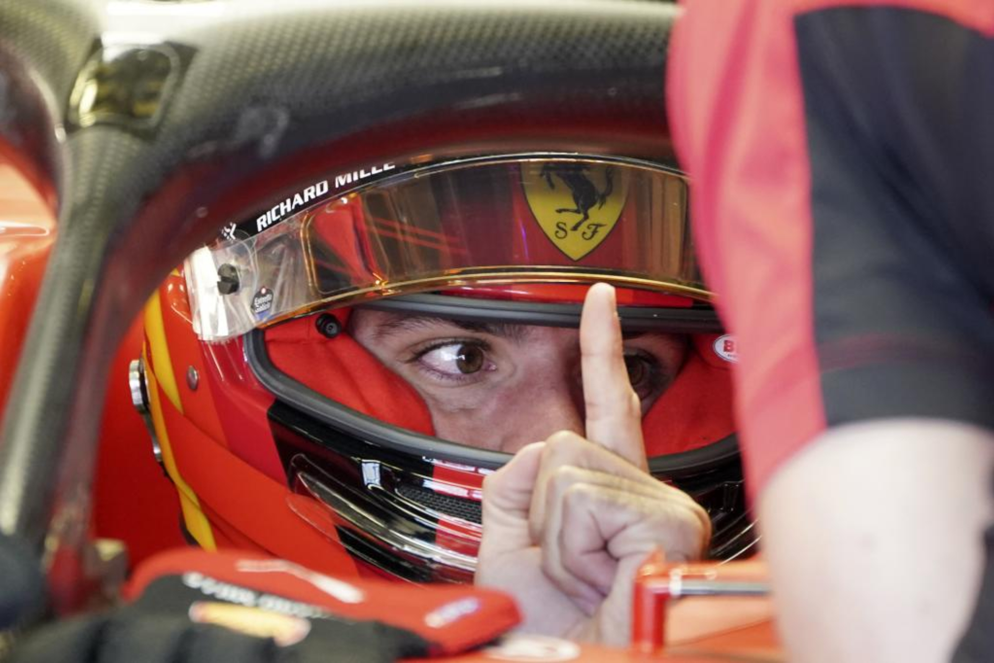 Carlos Sainz, durante la clasificaci�n del GP de M�xico.