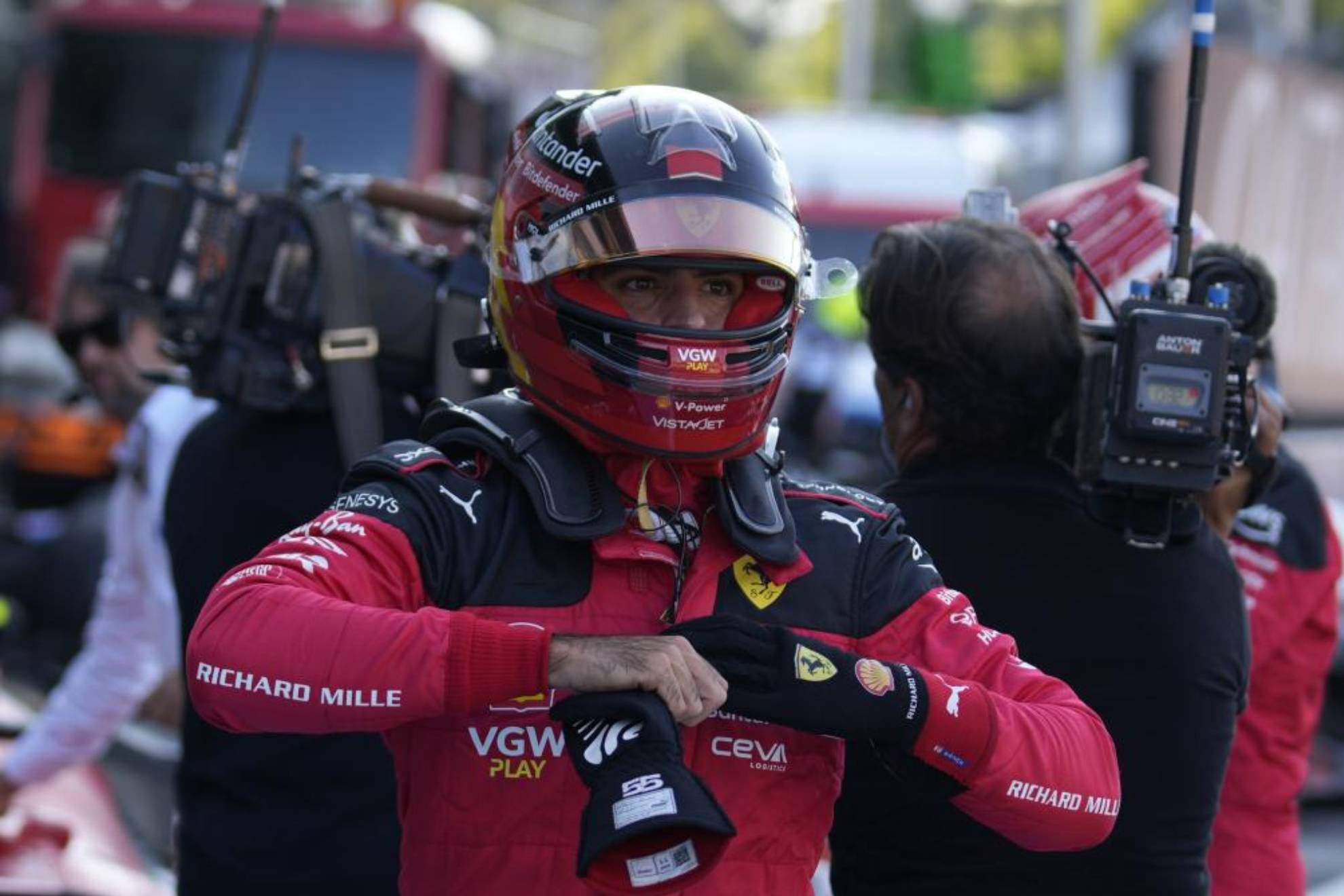 Carlos Sainz, durante el GP de M�xico.
