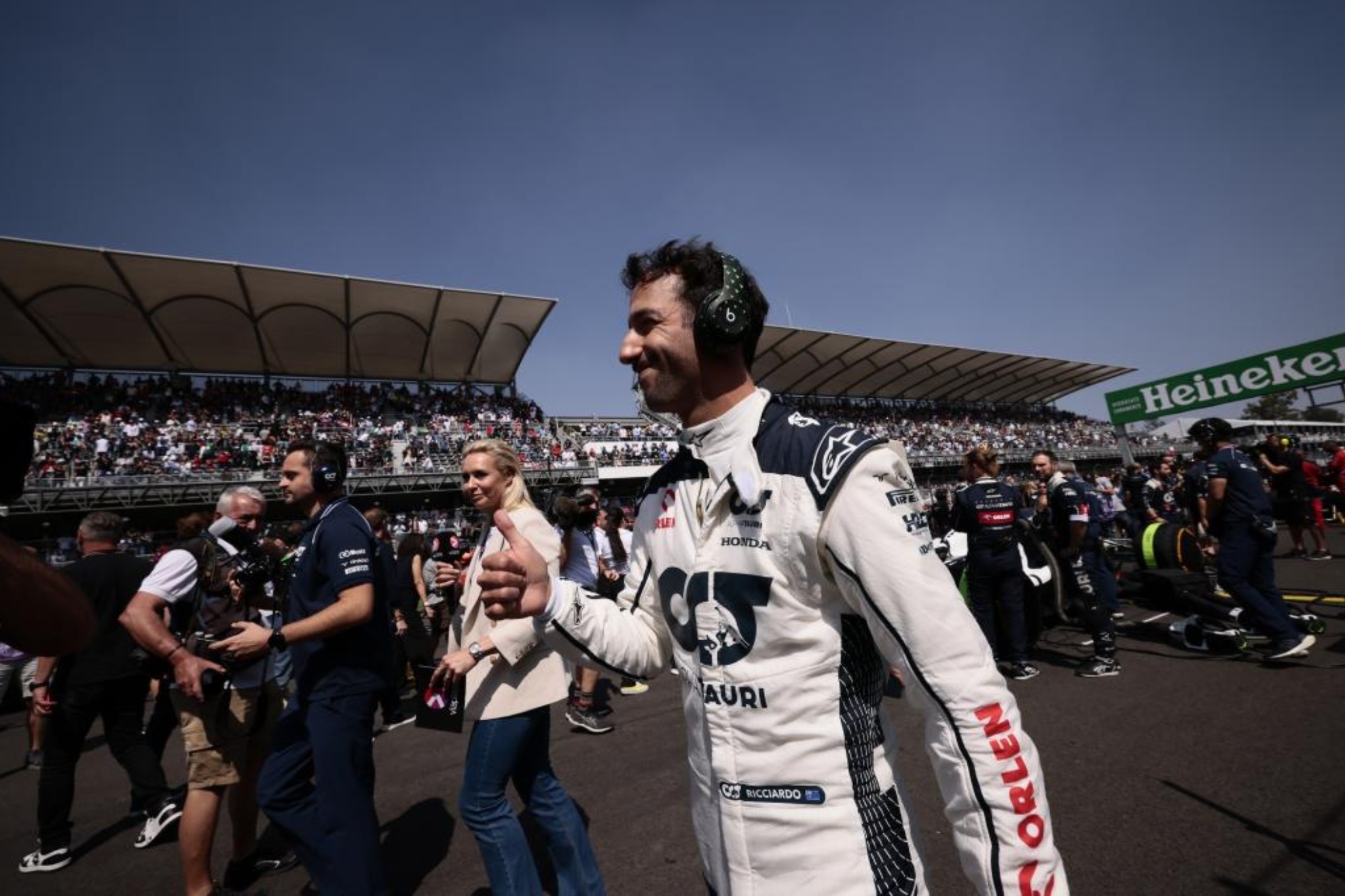 Daniel Ricciardo, en parrilla en M�xico.