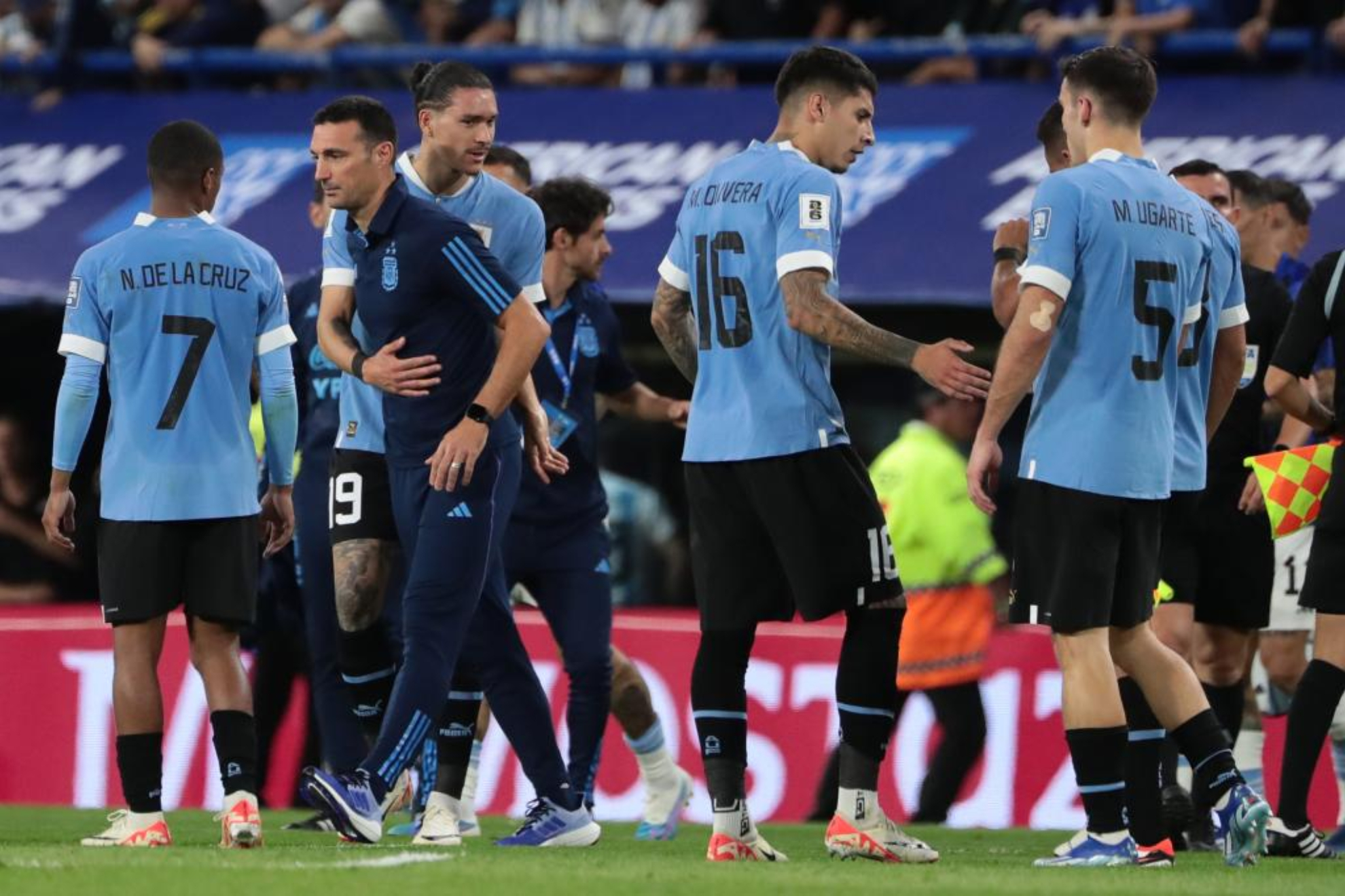 Jugadores de Uruguay en su �ltimo encuentro