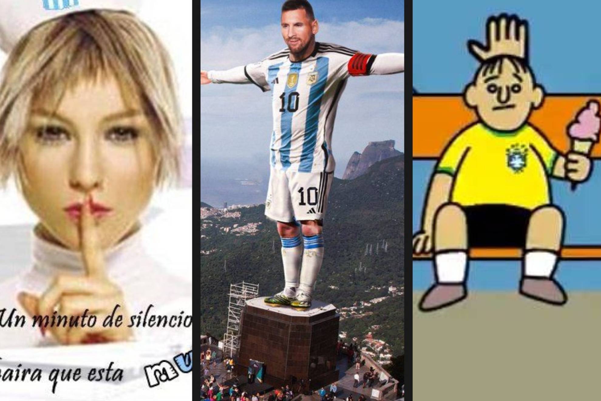 El partido que la Argentina de Leo Messi acab� ganando 0-1 a Brasil en Maracan� conquist� las redes sociales en forma de �cidos memes, s�tiras, burlas y bromas.