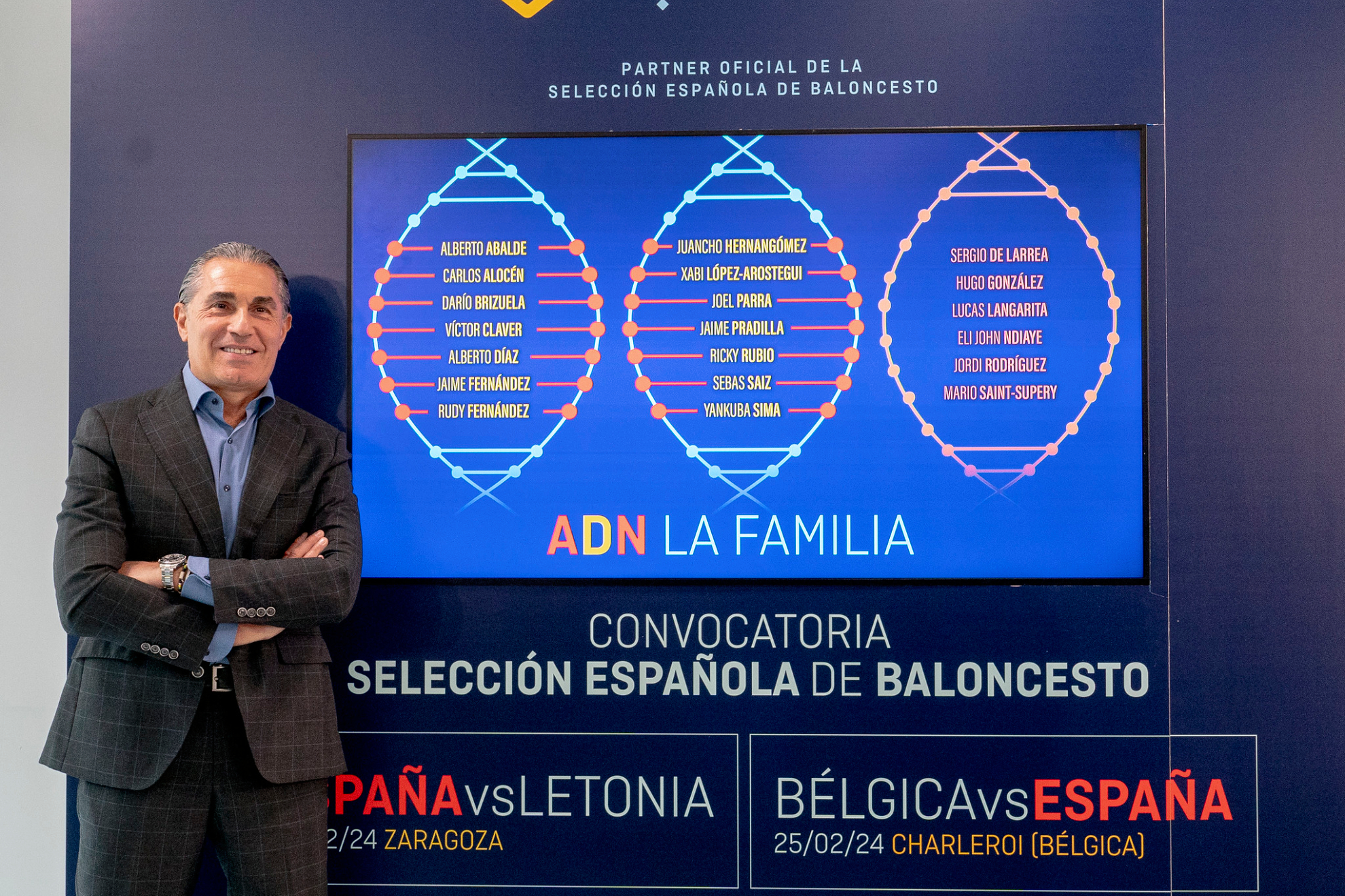 Sergio Scariolo, junto a la lista de convocados para la Ventana FIBA.
