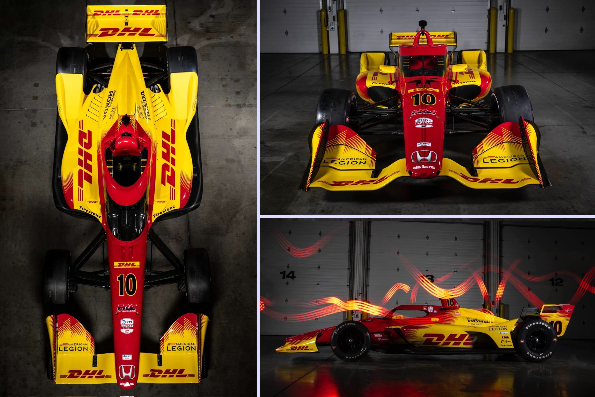 Nuevo patrocinador (DHL) y nuevos colores para el campe�n de la IndyCar.