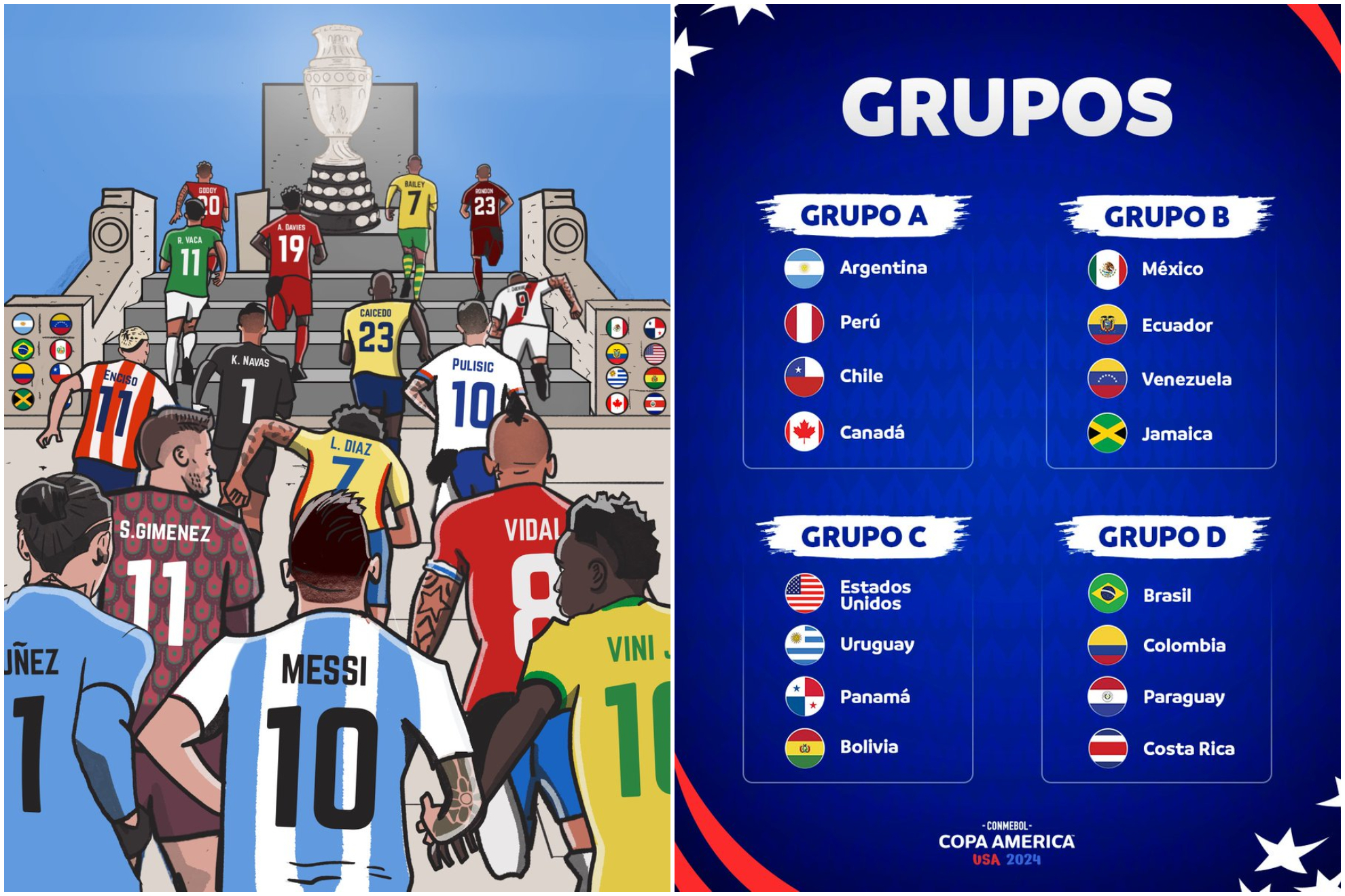 La Copa Am�rica 2024 ya est� al completo: Canad� y Costa Rica, clasificadas