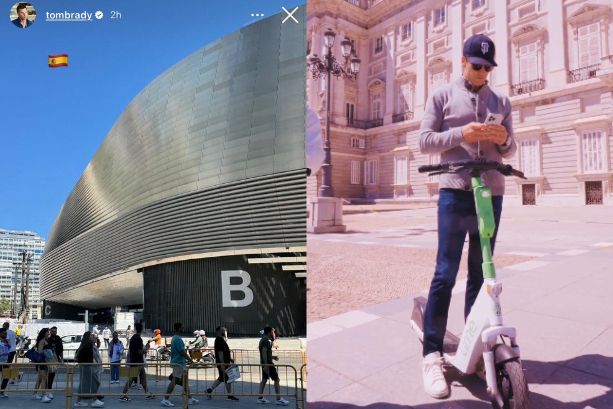 Tom Brady se apunta para El Cl�sico y pasa desapercibido por las calles de Madrid