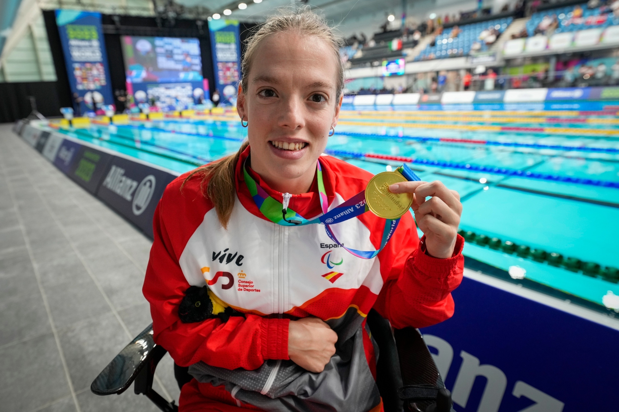 Marta Fern�ndez ya fue la espa�ola m�s laureada en el Mundial de nataci�n paral�mpica de M�nchester de 2023.