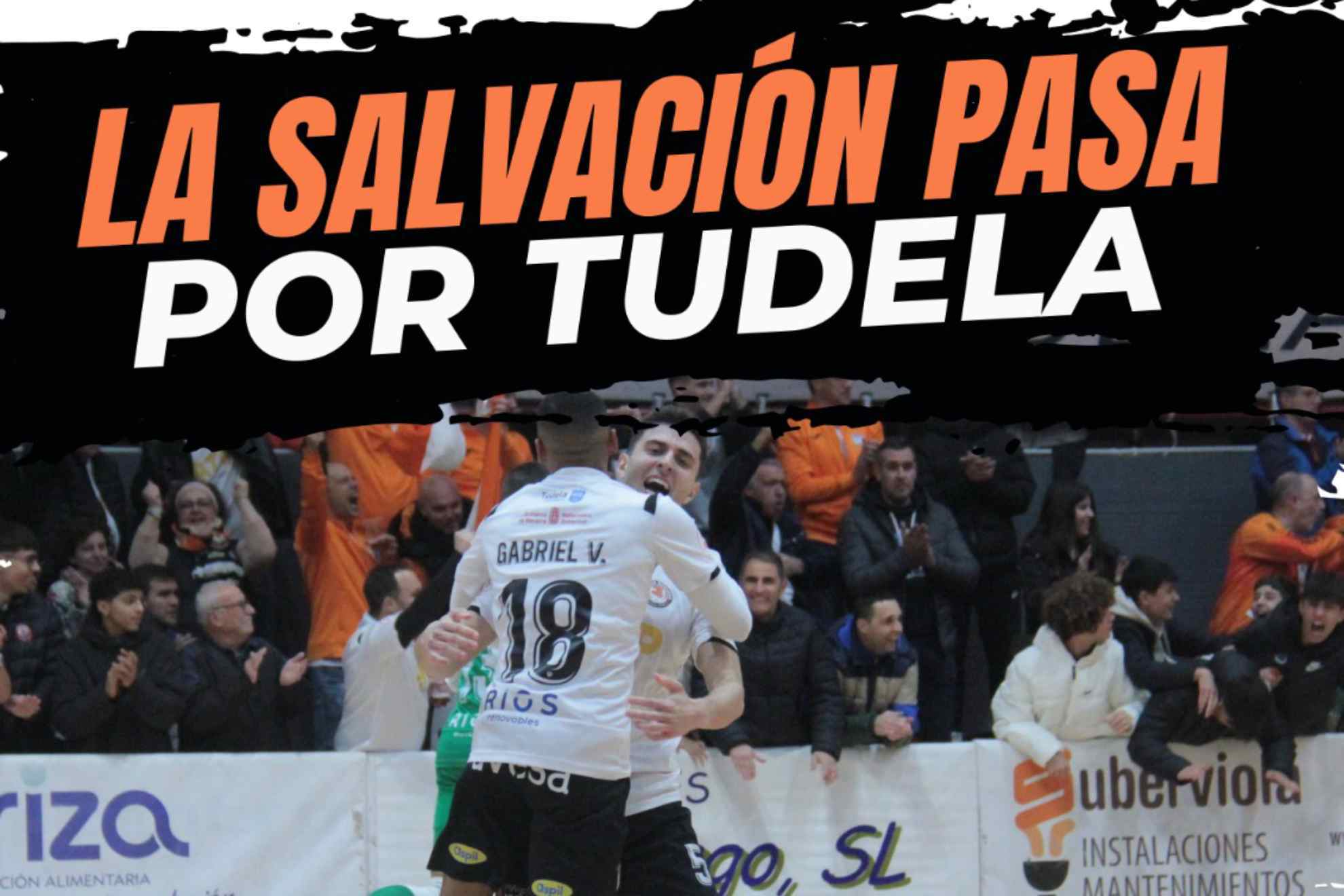 Cartel del partido ATP Iluminaci�n Tudelano Ribera Navarra-Mallorca Palma Futsal