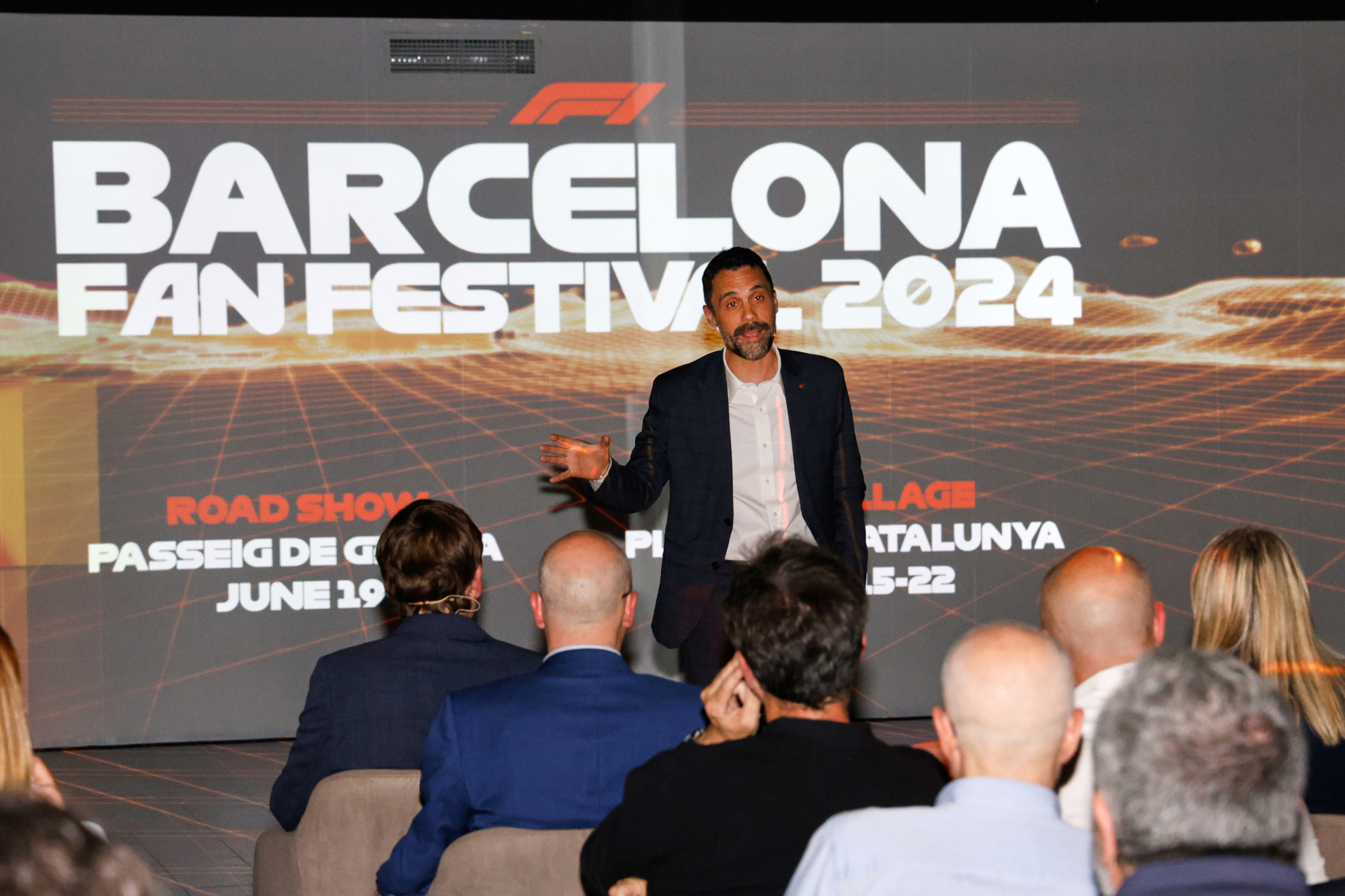 Torrent, en la presentaci�n del F1 Barcelona Fan Festival 2024.