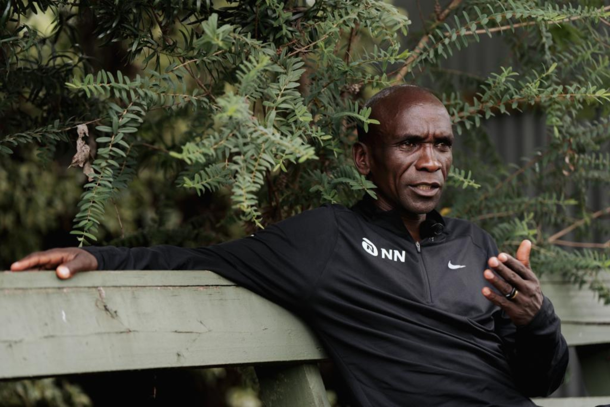 Kipchoge, en el centro de entrenamiento de Kaptagat