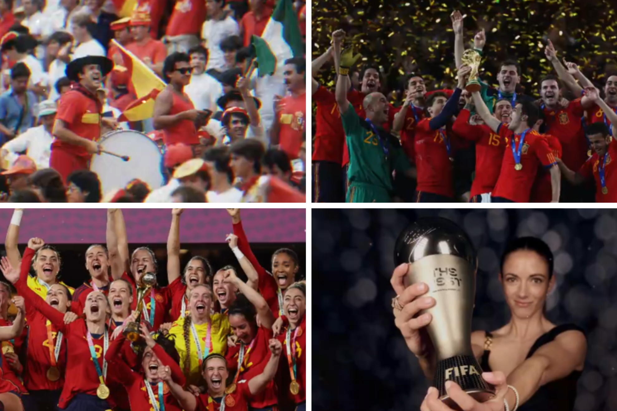 La Roja le da color al v�deo del 120 aniversario de FIFA: �sale hasta Manolo el del Bombo!