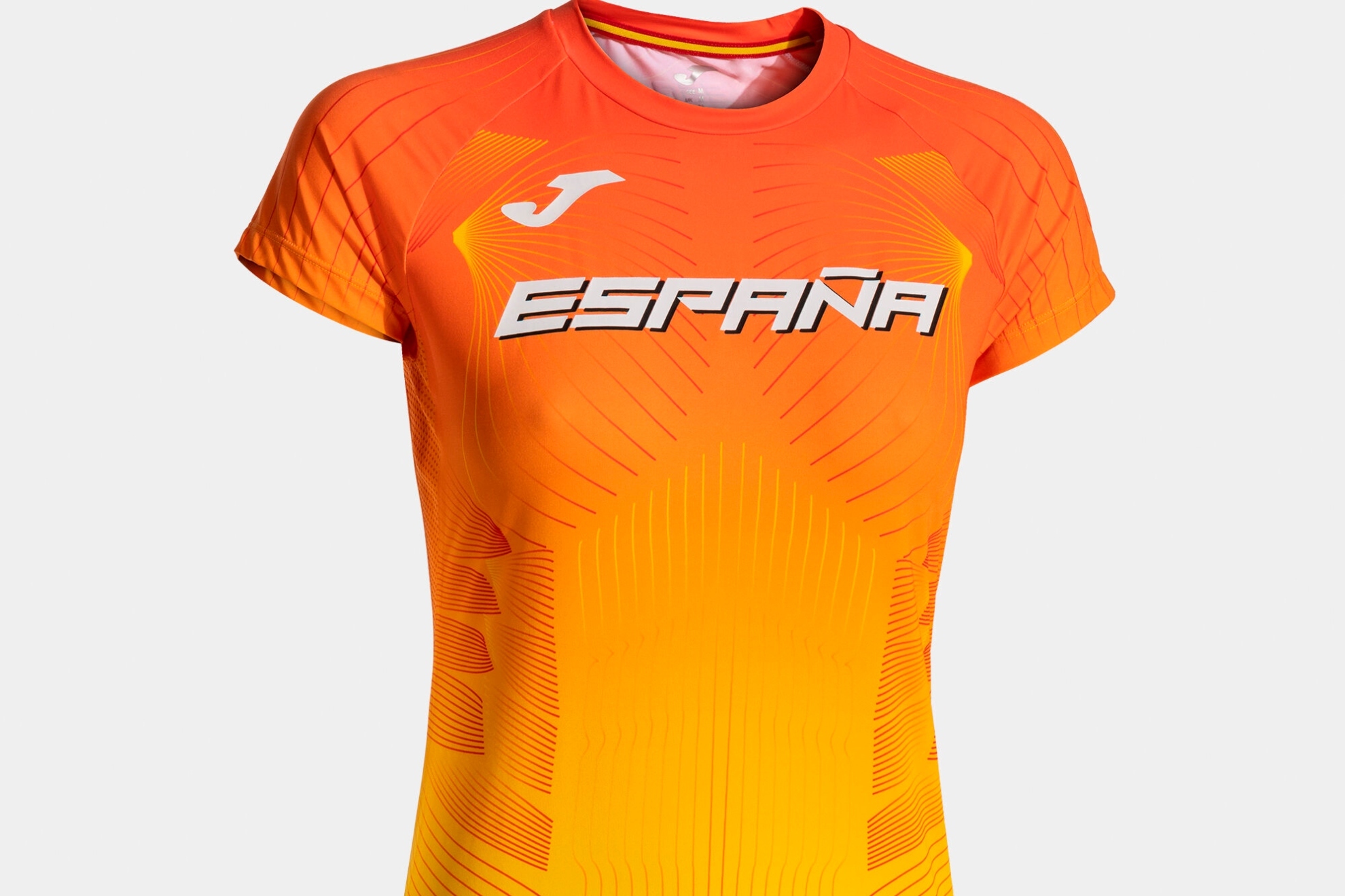 Camiseta de JOMA para el equipo espa�ol de atletismo en el Europeo de Roma y los Juegos de Par�s.