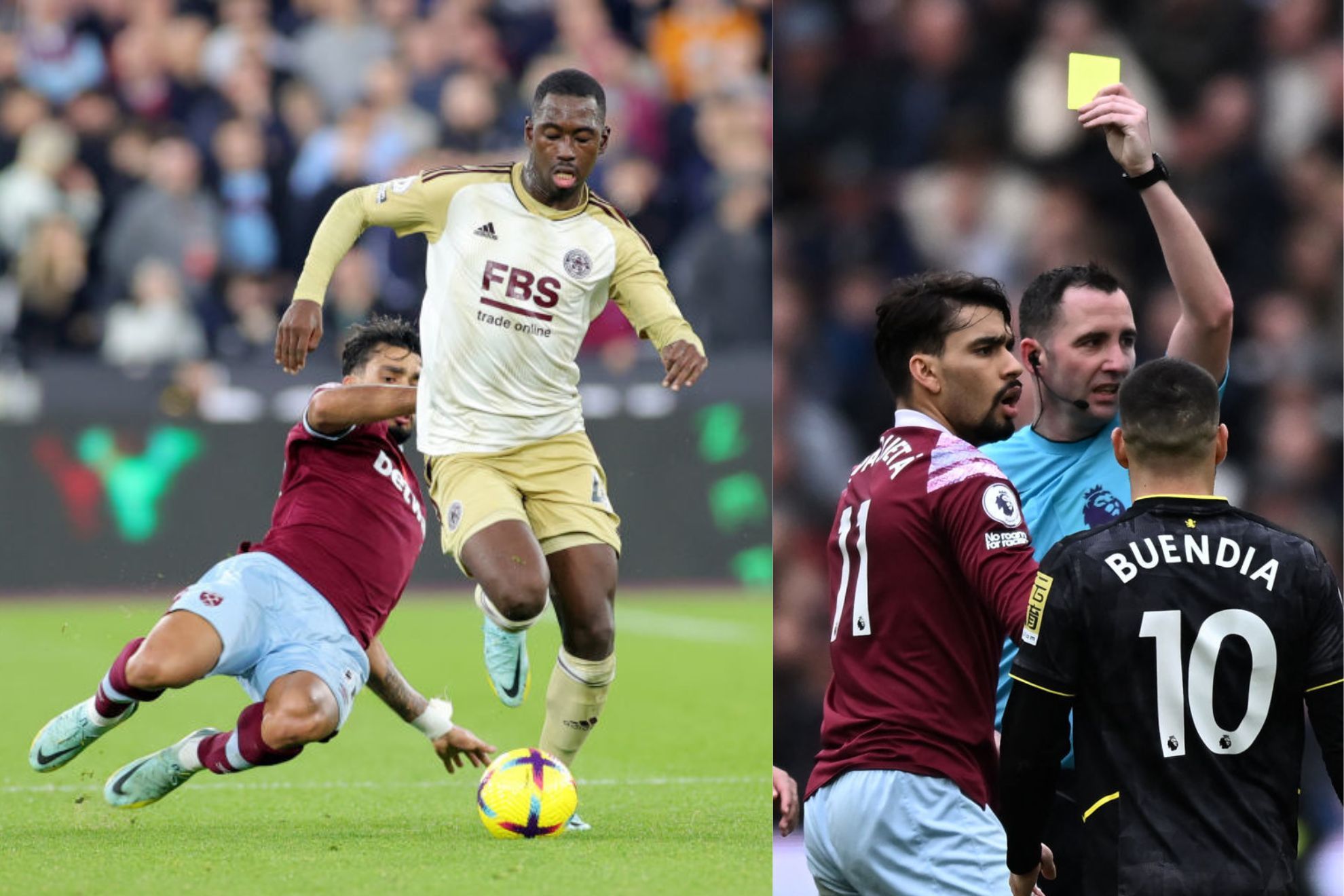 Tarjetas investigadas contra el Leicester y el Aston Villa.