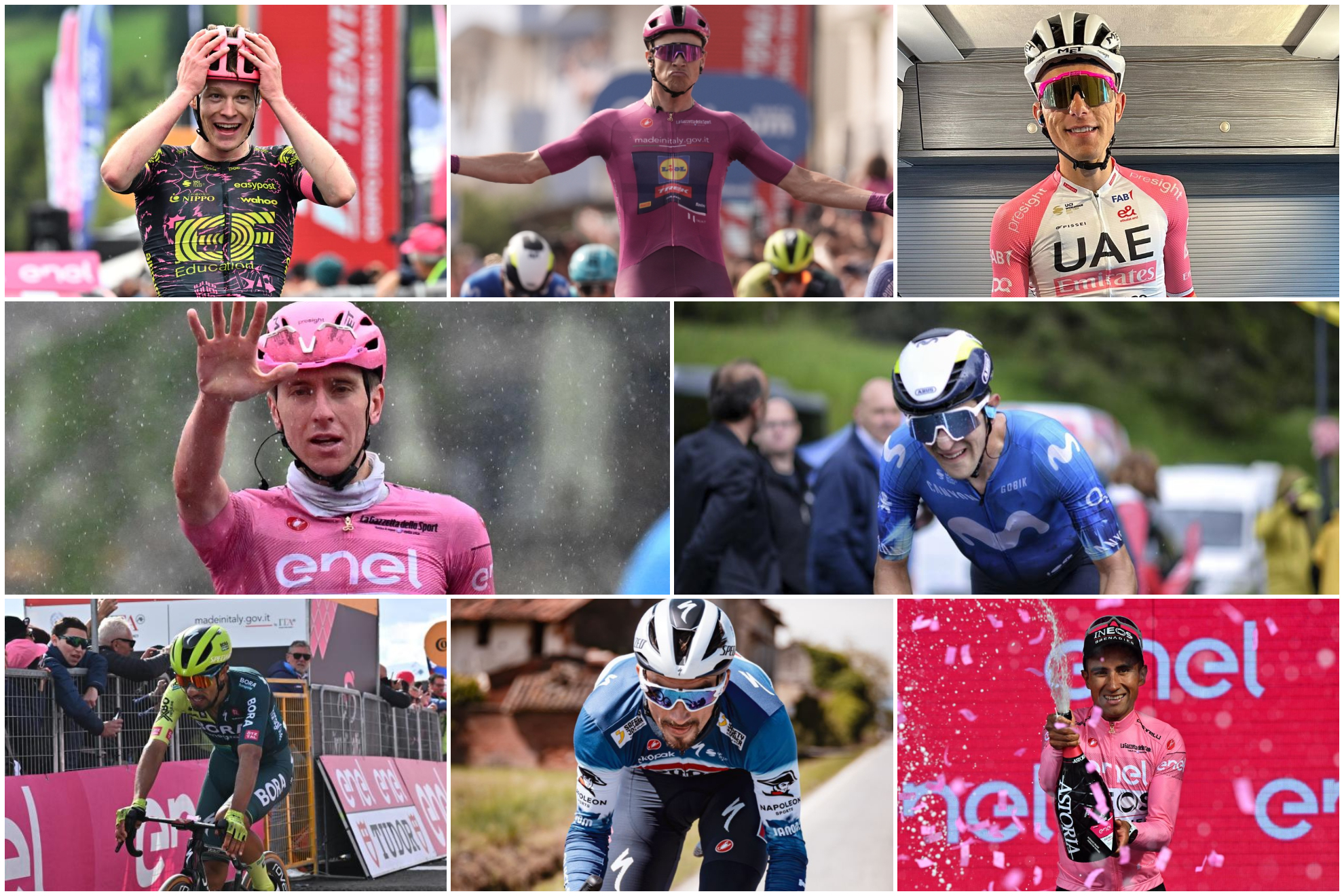 El equipo de estrellas del Giro de Italia 2024