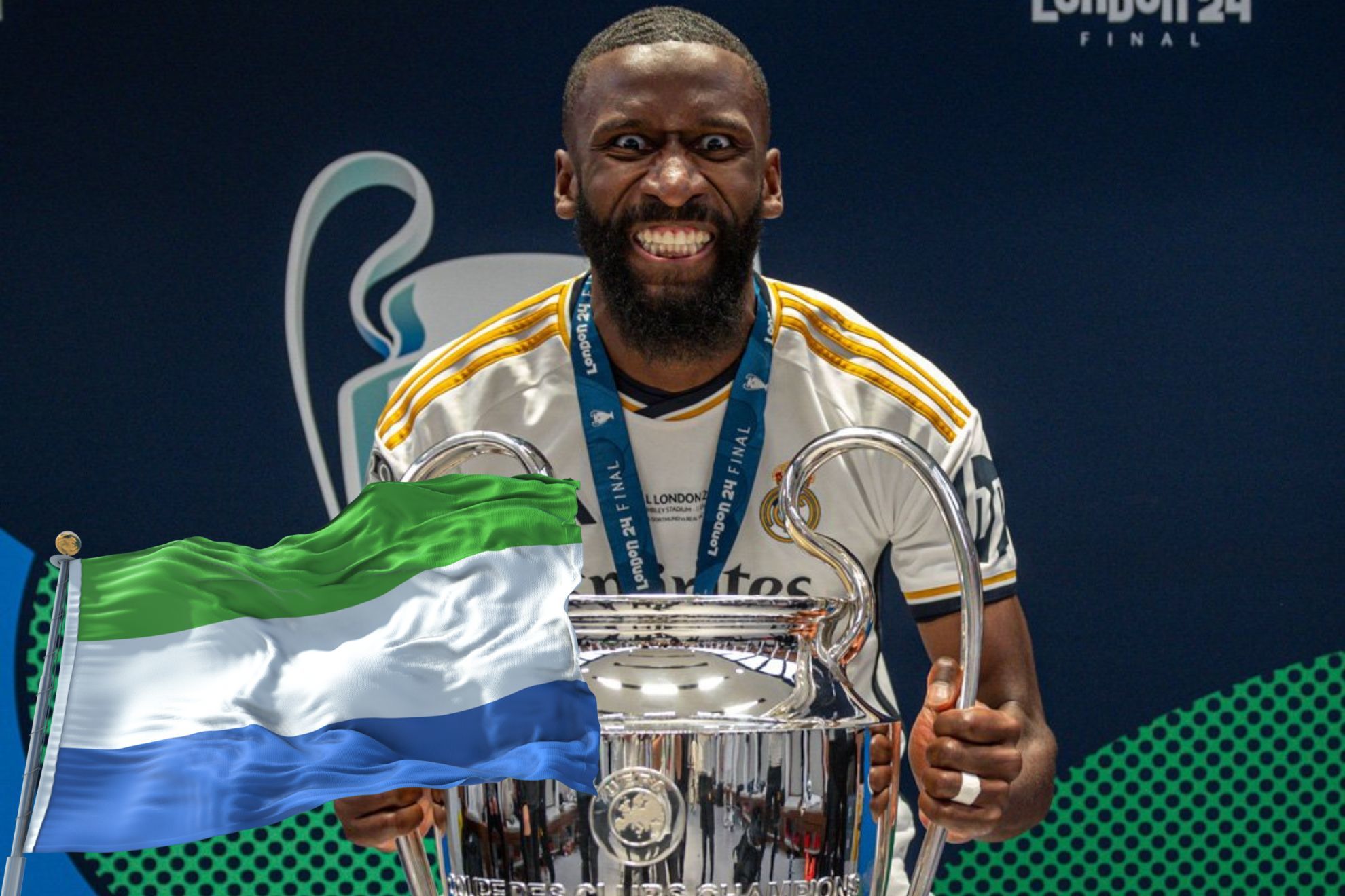 �Por qu� R�diger utiliz� una bandera de Sierra Leona durante la celebraci�n de la Champions League?