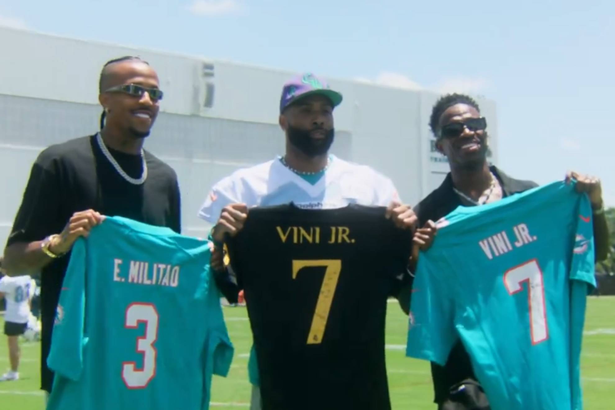 Vinicius y Militao se pasan al f�tbol americano... �con los Miami Dolphins!