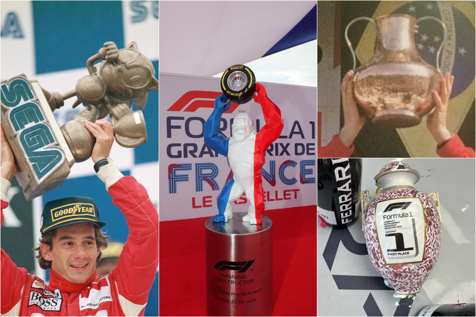 Descubre los dise�os de trofeos m�s extra�os de la F1