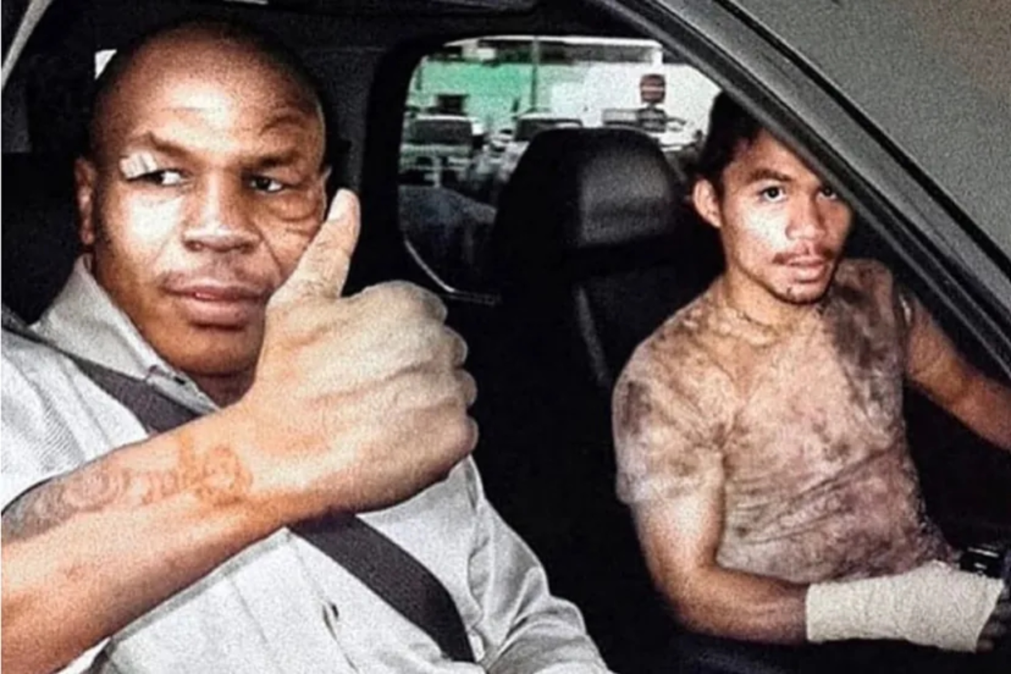 Mike Tyson y su foto viral con Manny Pacquiao: 20 a�os de admiraci�n y pasi�n compartida