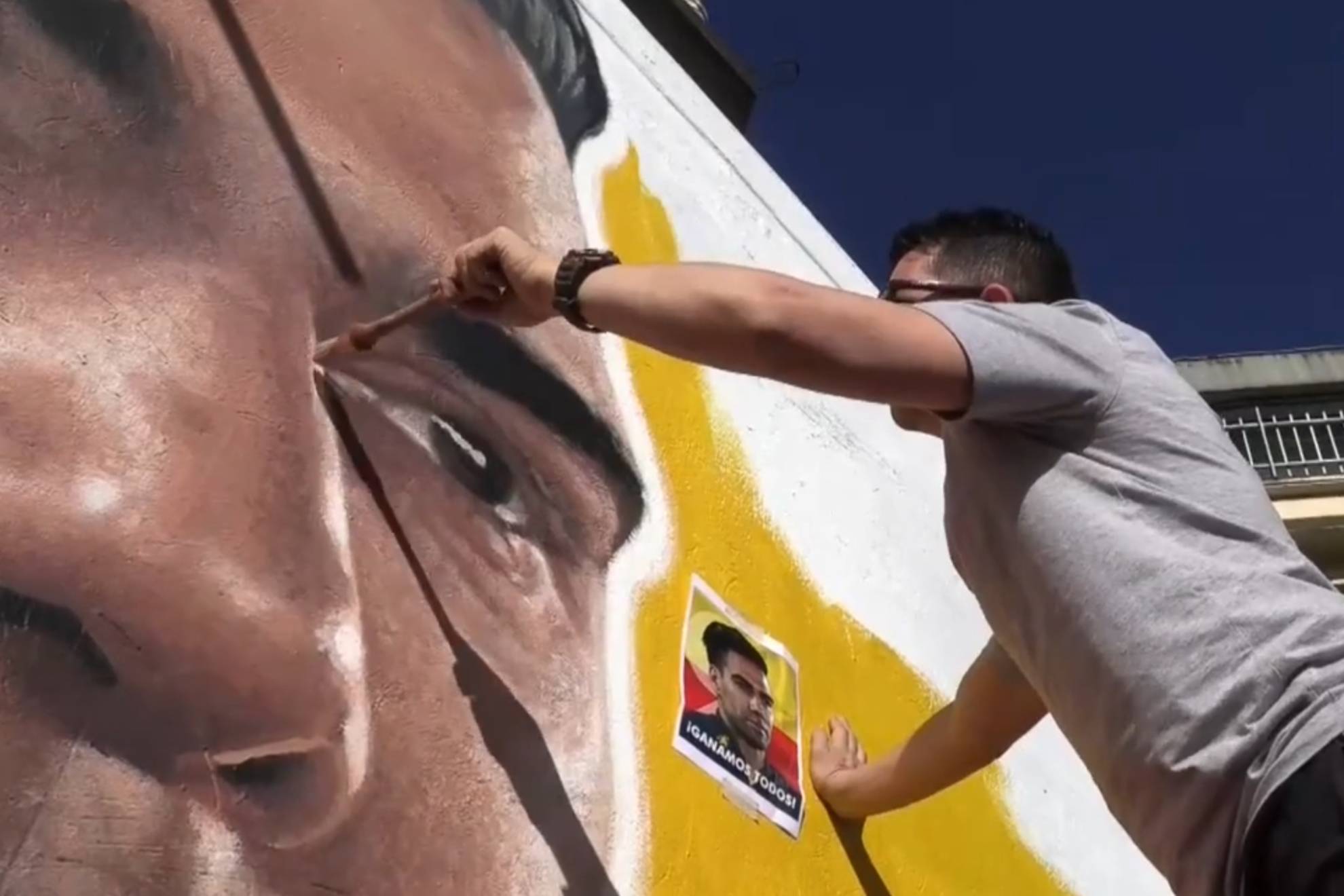 �Incre�ble! El nuevo mural de Falcao en Colombia