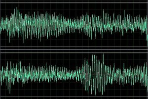 Wave sound digital representation splitted channels