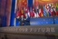 President Joe Biden awards NATO Secretary General Jens Stoltenberg the Presidential Medal of Freedom during an event marking the 75th anniversary of the NATO Alliance, Tuesday, July 9, 2024, at the Andrew W. Mellon Auditorium in Washington, D.C.