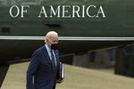 President Joe Biden walks from Marine One towards the Oval Office on the South Lawn of the White House in Washington, Wednesday, Jan. 11, 2023, after returning from Walter Reed National Military Medical Center where first lady Jill Biden had surgery to remove skin cancer.