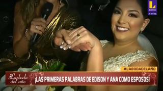 Edison Flores y Ana Siucho: así lucieron los anillos de los nuevos esposos en la ‘boda del año’  | VIDEO