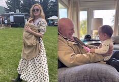 El tierno video de Bruce Willis abrazando a su nieta