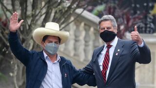 Pedro Castillo se reunió con expresidente Francisco Sagasti en Palacio de Gobierno