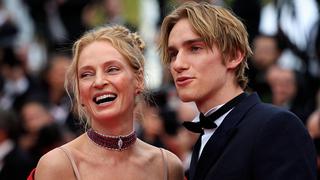 Cannes 2023: Uma Thurman y su hijo Levon Hawke brillaron en la primera alfombra roja del Festival | FOTOS 