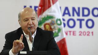 Hernando de Soto renuncia al partido Avanza País, por el que postuló a la presidencia del Perú