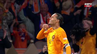 Un gol de cabeza de Virgil van Djik para colocar el 1-0 de Países Bajos vs. Bélgica | VIDEO