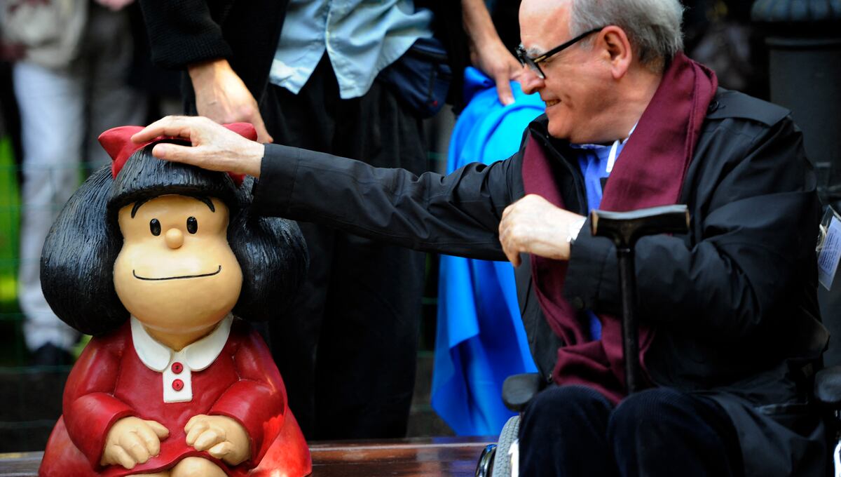 Quino fue el creador de Mafalda, una niña curiosa y rebelde. (Foto: Miguel Riopa)