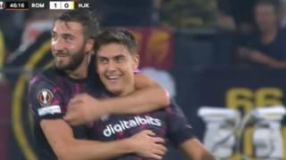 En solo un minuto: Paulo Dybala anotó un golazo para el 1-0 de la Roma en Europa League | VIDEO