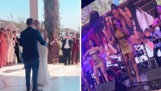 Paula Arias y Son Tentación arman la fiesta en boda de Tilsa Lozano y Jackson Mora 