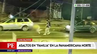 Los Olivos: registran dos asaltos en manada en la Panamericana Norte | VIDEO