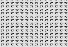 Encuentra el número diferente a 77 en este reto visual de números ocultos ¡Solo para genios! 