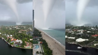 Tromba marina golpea costas de Florida y ciudadanos graban impactantes videos virales