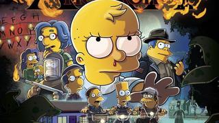 Los Simpson y su guiño a "Stranger Things" en nuevo póster de su especial de Halloween