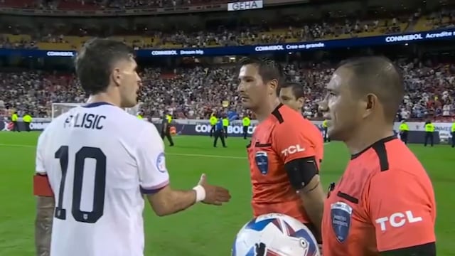 Copa América 2024: El árbitro peruano Kevin Ortega le negó el saludo a Pulisic | VIDEO