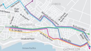 MAPA: mañana cambia el sentido de Grau y San Martín en Barranco