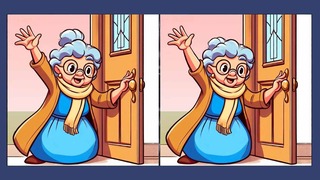 ¿Podrás encontrar las 3 diferencias en esta escena de la abuela en solo 40 segundos?