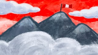 “Banderas detrás de la niebla”