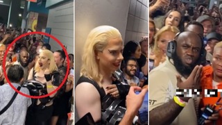 Miembro de seguridad es captado confundiendo a una drag queen con Lady Gaga