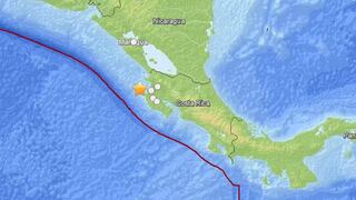 Costa Rica: sismo de 6 grados se sintió en las costas del Oceano Pacífico